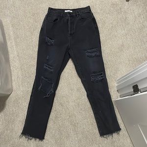 Black PacSun High Rise Straight jeans